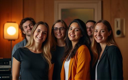 L'équipe findopeneggs dans le studio