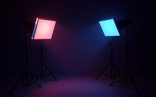 Exemple de setup d'éclairage vidéo