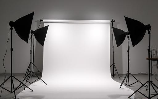 Montage éclairage studio photo