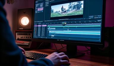 Logiciel de montage vidéo sur écran
